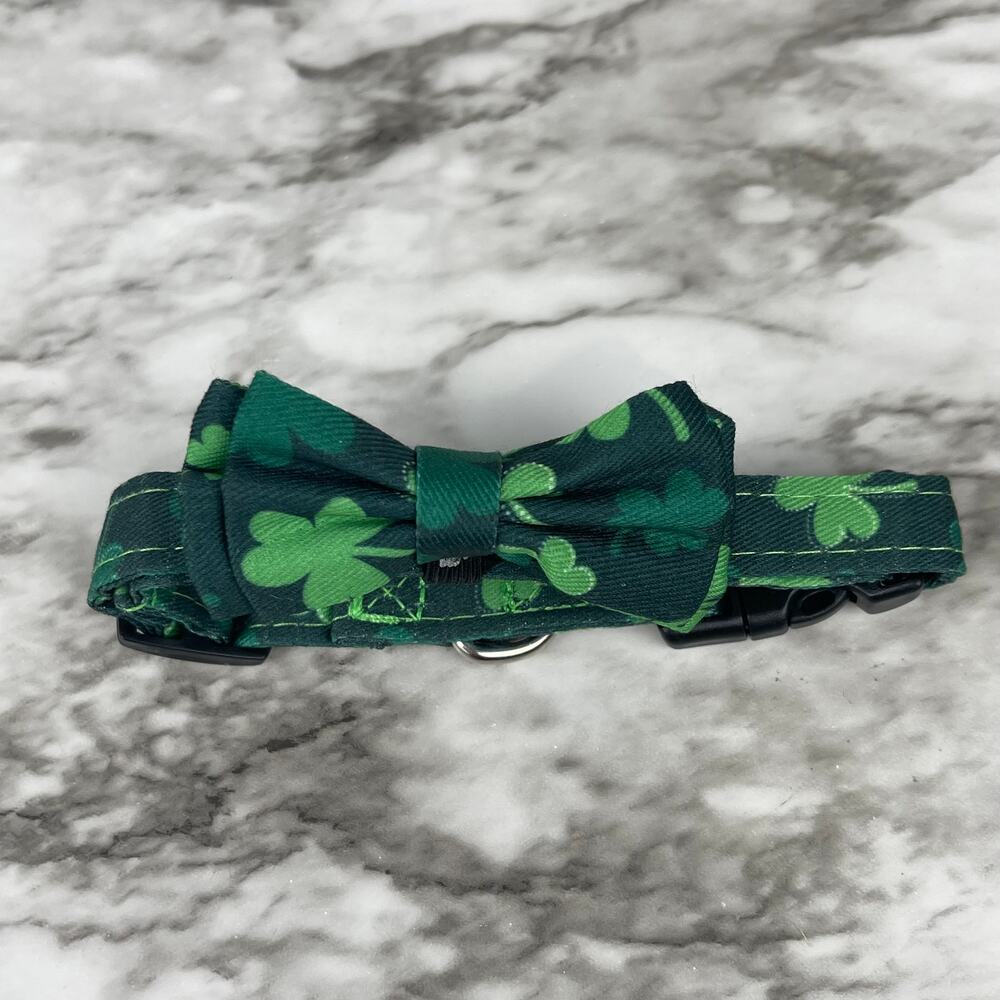 P0008 Clover Bow Adjustable Pet Collar
